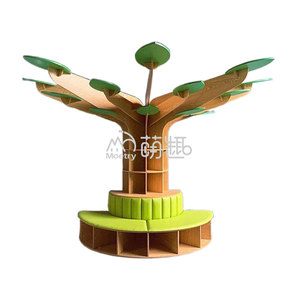 Moetry Australie Offre Spéciale meubles de bibliothèque pour enfants 1/2 demi-banc de lecture en bois étagère en forme d'arbre - Product Image 1