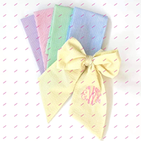 Monogramme vacances nouveau-né bébé Swaddle panier de Pâques Seersucker Sash personnalisé coton guirlande ceintures