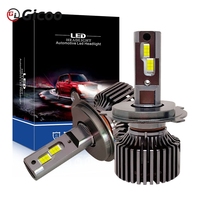 Gicoo F7 12V Nouvelles ampoules LED pour phares de camion et de voiture IP67 en aluminium H7/H11 HB3 HB4 H13 90W 6000K 14000 Lumens, ajustement universel
