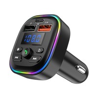 Tragbarer Auto-MP3-Musikplayer mit Schnell-USB-Ladegerät FM-Transmitter Bluetooth Freisprecheinrichtung Radio-Tuner Kombination