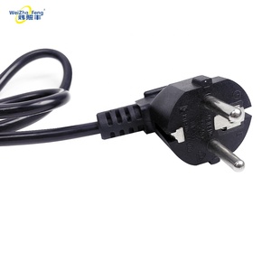 Châu Âu tiêu chuẩn PVC cáp nối mở rộng cắm 3 EU thiết bị gia dụng pin cắm đầu 16A EU thẳng <span class=keywords><strong>Schuko</strong></span> dây điện Cee nam - Product Image 2