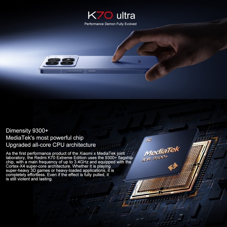 Wholesale New Redmi K70 Ultra 12GB+256GB 6.67 Inch HyperOS