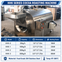 Tostador Rotatorio Continuo Comercial de Tambor de Acero Inoxidable para Cacao y Nueces, Equipo de Tostado para Línea de Procesamiento de Granos de Café y Anacardos