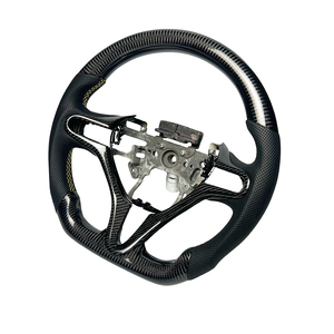 Carbon Fiber Perforated Leather D-shaped Car Steering Wheel for Honda <strong>Civic</strong> 8th Fit XRV CRV URV Models Can Be Customized - Product Image 2