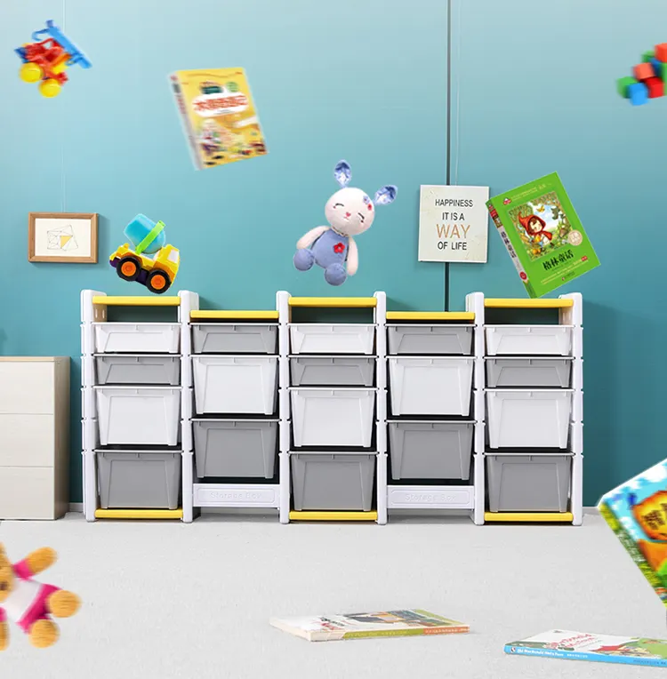 School Kids' Cabinets Storage Rack Toy Children Organizer Toys Furnitures Kindergarten School Storage Kit Clothes Cabinet