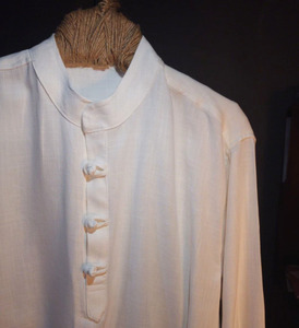 <span class=keywords><strong>Camicia</strong></span> in <span class=keywords><strong>Lino</strong></span> Organico da <span class=keywords><strong>Uomo</strong></span> a Maniche Lunghe, Slim Fit, Estiva, Comoda, Casual, Personalizzabile - Product Image 2