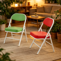 Ensemble table et chaises pliantes pour enfants, en plastique, rose et blanc, pour fêtes et événements, chaise pliante pour enfants
