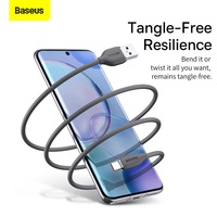Jelly Kabel Data USB Tipe C 100W, Kabel Data Pengisian Daya Cepat Gel Silika Cair