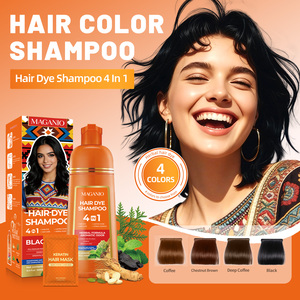 MAGANIO Shampoo Colorante per <span class=keywords><strong>Capelli</strong></span> Caffè Intenso 4 in 1, Copertura Naturale per <span class=keywords><strong>Capelli</strong></span> Grigi, Produzione Diretta OEM ODM all'Ingrosso - Product Image 4