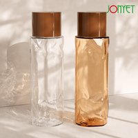 Siap Kirim Botol Plastik PETG 180ml Mewah Transparan dengan Tutup Sekrup, Kosong, Dapat Diisi Ulang, Dispenser Lotion/Essence untuk Kemasan Perawatan Kulit