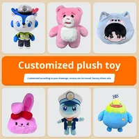 Jouets en peluche en coton personnalisés, poupées mascotte, pendentifs personnalisés, porte-clés, poupées en tissu