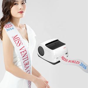 เครื่องพิมพ์ริบบิ้นซาติน N-Mark สีเดียว สำหรับทำโบว์ ของขวัญ ตกแต่งต้นไม้ ร้านดอกไม้ เค้ก งานศพ ช่องต่อ USB รับประกัน 1 ปี มีสินค้าในสต็อก - Product Image 1