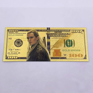 Billetes Conmemorativos Chapados en Oro del Señor de los Anillos, Billetes de Oro Clásicos con Temática de Películas Americanas al por Mayor - Product Image 6