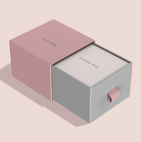 Boîte à tiroir rigide écologique personnalisée avec cordon de serrage en ruban, emballage en papier kraft texturé, boîte cadeau