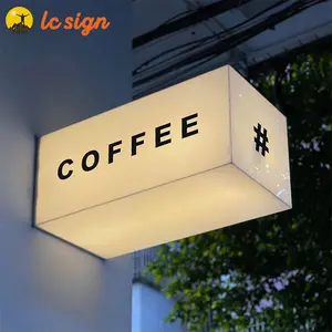 Custom Design Led Advertising Light Box Logo Double Sided Acrylic 3D Led Advertising Light Box