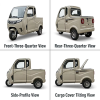 Tricycle électrique fermé de livraison de marchandises, mini-pick-up électrique à faible vitesse, nouvelle énergie, fabriqué en Chine, batterie au plomb-acide 60V