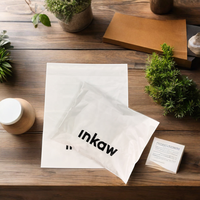 Nouveaux enveloppes d'expédition en polyéthylène blanc écologiques personnalisées en PLA, recyclées, pour envois postaux (cp45)