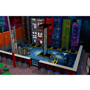 จีนแทรมโพลีนเด็ก GYM อุปกรณ์ปีนเขาผนังในร่ม Trampoline Park - Product Image 2