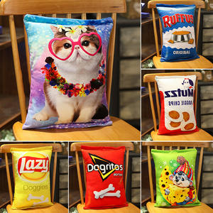 Commercio all'ingrosso Super Soft 3D Stampa Cibo Peluche Cuscino Cioccolato Spuntino Cuscino - Product Image 4