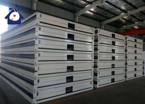 La maison pliable portative de maison de conteneur se pliante assemblée rapide avec l'usine de fenêtre de porte fournissent la maison à vendre du fournisseur de la Chine de la Chine - Product Image 6