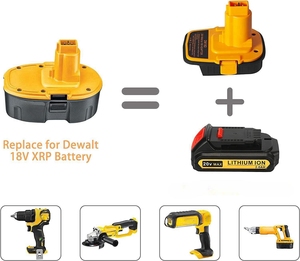 Adaptateur de batterie <span class=keywords><strong>URUN</strong></span> DCA1820 Convertisseur DM18D pour batterie Dewalt 20V & pour batterie Li-ion 18V vers batterie Dewalt 18V Nicad & NiMh - Product Image 3