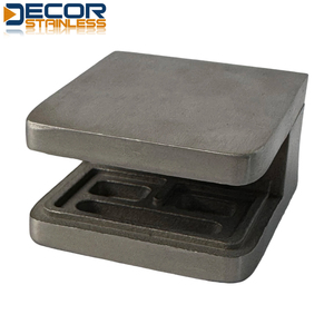 Outils et quincaillerie de la marque DECOR, pince à verre en acier inoxydable 316 haute résistance, type <span class=keywords><strong>D</strong></span>, dos <span class=keywords><strong>rond</strong></span> - Product Image 1