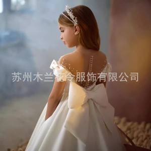 S0877N 2026 vestido de noche europeo y americano falda hinchada cola rendimiento anfitrión cumpleaños Piano anfitrión - Product Image 4