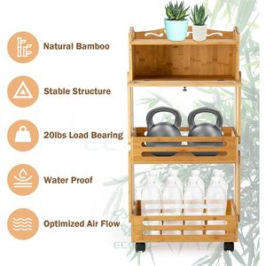 ภาชนะไม้ไผ่สำหรับเก็บอาหารภาชนะบรรจุอาหารแบบปรับแต่งได้ภาชนะเก็บผลไม้แบบตั้งได้ - Product Image 2