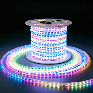 110-240V <b>RGB</b> Waterfall LED Strip Light High Voltage IP65 Waterproof Outdoor Flexible Strip PVC Coated Driver Free for Garden - Product Image 1