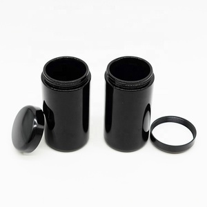 Bouteilles de supplément de poudre de protéine de lactosérum de nutrition UV violette standard à large bouche bocaux avec bouchons en bakélite noire - Product Image 3
