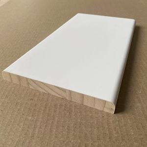ขอบหน้าต่างไม้สีขาวรองพื้น แผงประตูไม้ บัวเชิงผนังไม้ กรอบไม้ - Product Image 5