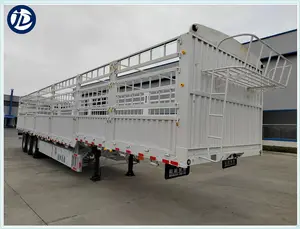 Nieuwe Kleine Hoge Hek Zijwand Trailer Truck Rear Push Meer Laadvermogen Gebruik Fruit Hout Diverse Leven Cargo Transport Voor koop