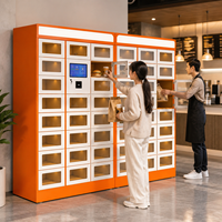 Casillero Inteligente Personalizado para Recogida de Comida con Ventanas de Vidrio para Restaurantes, Cafeterías y Zonas de Comida