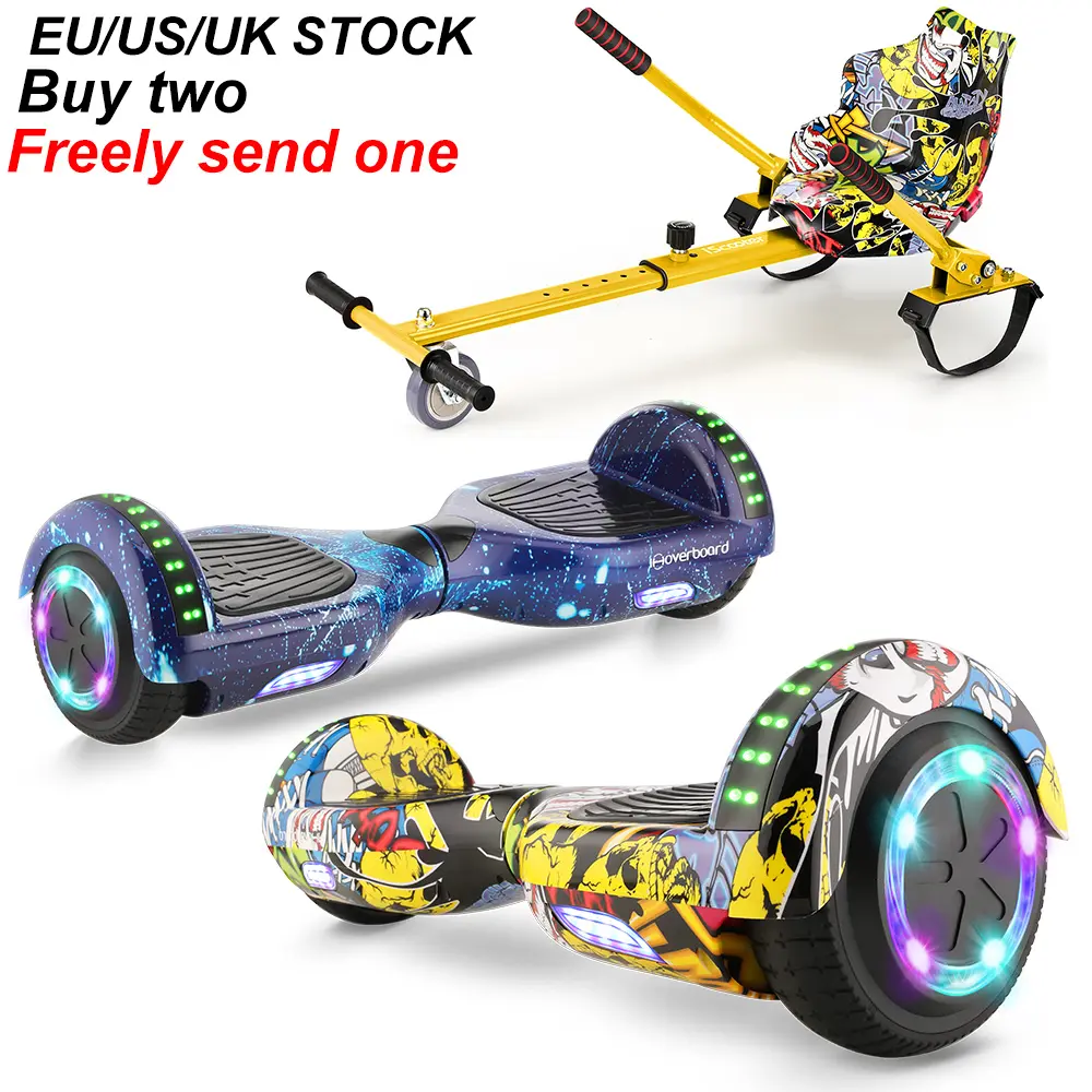 Bluetooth Remote control 6.5 inch go karts running and wheel lamp hoverboard warehouse self balancing electric scooters