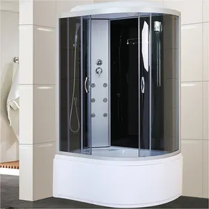 Bagno doccia a vapore con doccia a vapore cabina di lusso con idromassaggio e luci jacuzzi