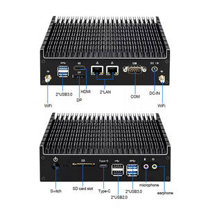 Mini PC 8th10th gen không quạt Core I7 8565u I7-10710U Quad core 6 USB minipc cho Win10 phần cứng Mini PC Gamer Máy tính để bàn máy tính - Product Image 5