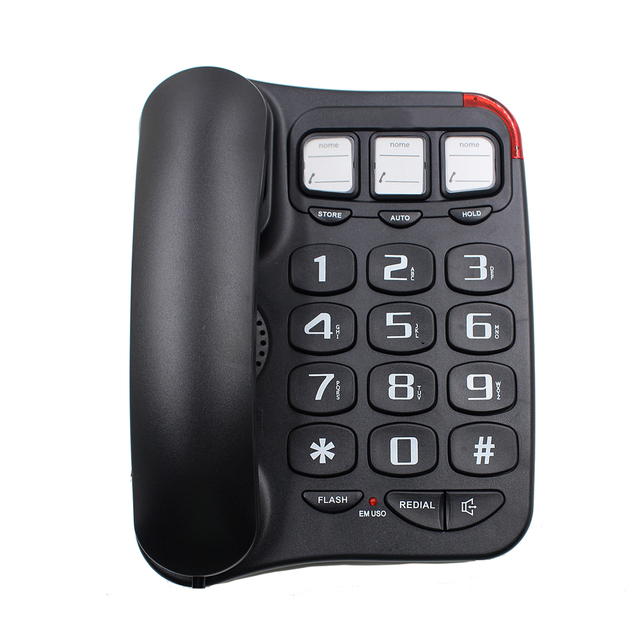 Hot Seller Popular Desk Wall-Mount Telephone Big Button Phone for Elderly Use