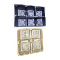 Plateau en plastique transparent personnalisé pour pralines, bonbons, biscuits, truffes, emballage, plateau d'insertion