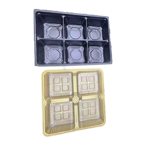 Plateau en plastique transparent personnalisé pour pralines, bonbons, biscuits, truffes, emballage, plateau d'insertion - Product Image 2