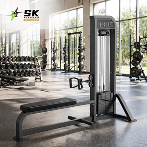Máquina de <span class=keywords><strong>remo</strong></span> sentado con carga de placas SK Commercial, equipo profesional de entrenamiento de fuerza para espalda con selector de peso para gimnasio - Product Image 1