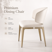 Sillón Moderno Tapizado en Cuero para Restaurante, Hotel, Cafetería, Bar, Sala de Estar, Oficina, Muebles Comerciales