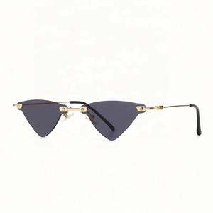 Nuevas Gafas de Sol de Metal con Marco Pequeño, Colores Dulces, Protección UV400, Forma Triangular para Mujer, Venta al Por Mayor, Moda 2021 - Product Image 6