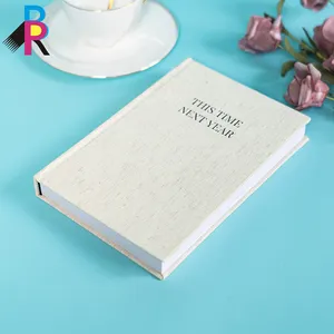 Factory Custom Personalized Positive Affirmation Self Care Planner Linen Journal