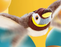 Jouet interactif pour chat, oiseau volant, son réaliste, catnip