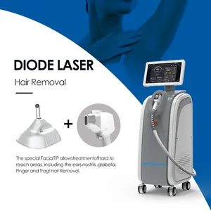 KES dọc Diode Laser Soprano Máy tẩy lông mạnh mẽ 808nm tẩy lông vĩnh viễn cho Salon điện mạnh