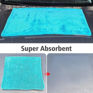 Toalla de microfibra para lavado de coches, diseño de doble pelo, 1200GSM, bucle retorcido, secado rápido, paño ecológico para detallado automotriz sin rayas - Product Image 4