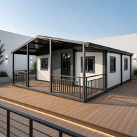 Maison conteneur pliable Jiezhu à double aile extensible, espace de vie épaissi et respirant pour dortoir et usage domestique