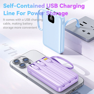 Cargador Portátil Inalámbrico Magnético BOXUY K2 de 10000mAh, 15W, Entrada Tipo-C, Batería de Litio-Polímero, Enchufe Universal para Exteriores - Product Image 4