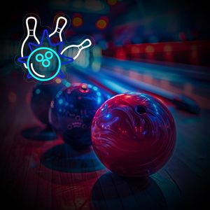 Bowling Letreros Neon LED indoor hanging ambient light shop <b>sign</b> wall decoration light entrance indicator light luminous <b>sign</b> - Product Image 6