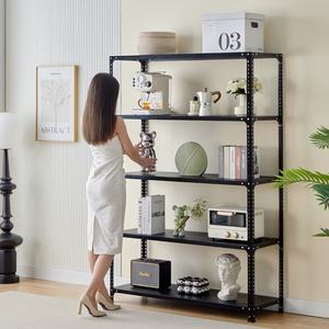 Étagère en acier <span class=keywords><strong>d</strong></span>'<span class=keywords><strong>angle</strong></span> en métal multicouche de haute qualité entrepôt de <span class=keywords><strong>cuisine</strong></span> de stockage de ménage présentoir de sol de conception OEM personnalisable - Product Image 2